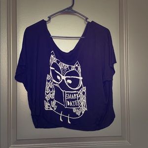 Smart Owl Crop Top
